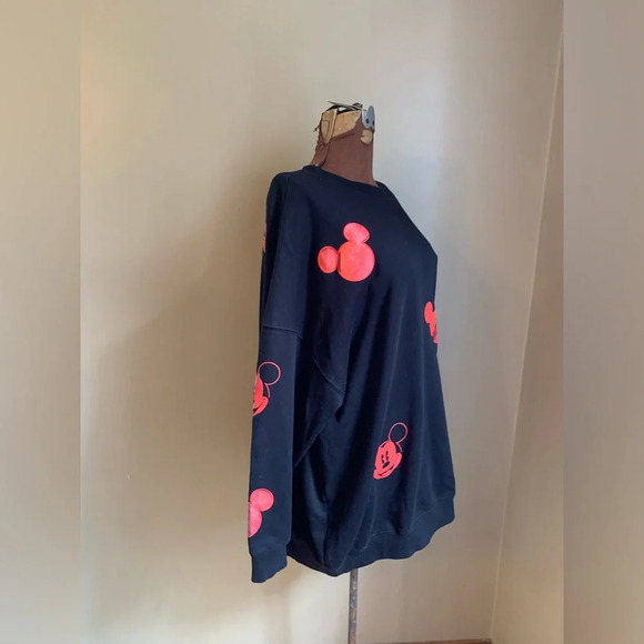 Disney mickey mouse sweatshirt ears hearts size 1x - Picture 3 of 8